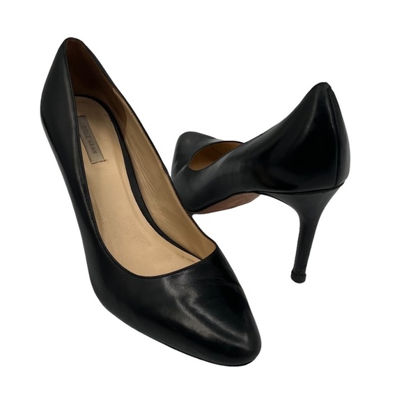 Cole Haan Black Leather Heels Size 8 1/2 Women's - Picture 1 of 8